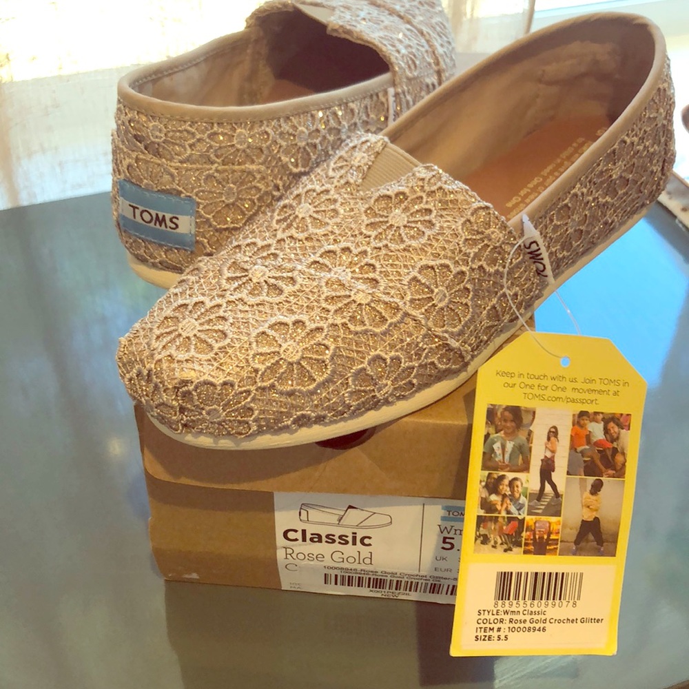 Rose Gold TOMS